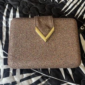 Mauve Sparkly Evening Bag